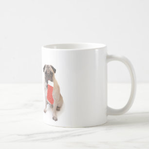 Zwei WeihnachtsMöpse Kaffeetasse