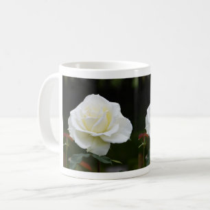 Zwei weiße Blume Kaffeetasse