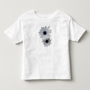 zwei weiße Blumen Kleinkind T-shirt