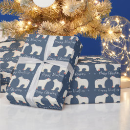 Zwei weiße Eisbären Geschenkpapier