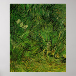 Zwei weiße Schmetterlinge von Vincent van Gogh Poster