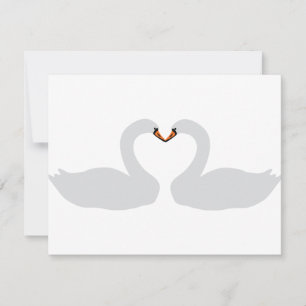 zwei weiße Schwanensymbol