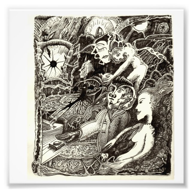 Zwei Welten, von Brian Benson Foto Print (Vorne)