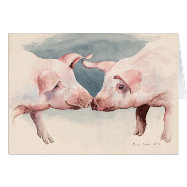 Zwei wenig Piggies 2012 (Vorderseite (Horizontal))