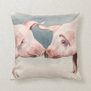 Zwei wenig Piggies 2012 Kissen