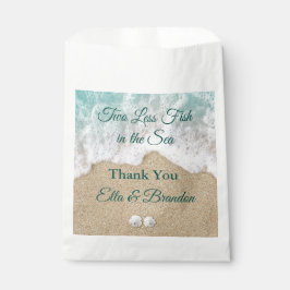 Zwei weniger Fische im Meer Danke Geschenktütchen