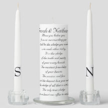 Zwei werden zu einem SET der UNITY CANDLE