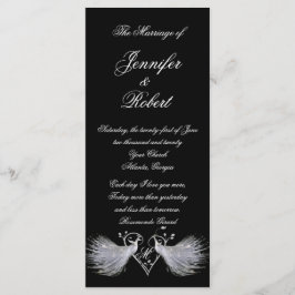 Zwei White Peacocks und das Herz Monogram Programm