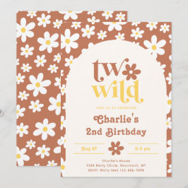 Zwei Wild-Birthday-Einladung | Daisies | 2. Einladung