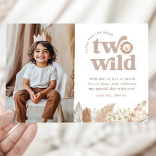 Zwei Wild Landscape Foto Danke Karte