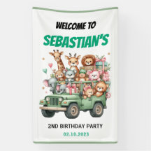 Zwei wilde Safari-Tiere zum 2. Geburtstag