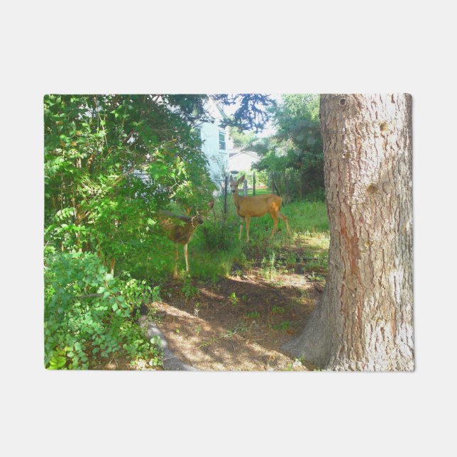 Zwei Wildtier Fußmatte (Vorderseite)