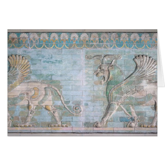 Zwei Winged Greife, vom Palast von (Vorderseite (Horizontal))