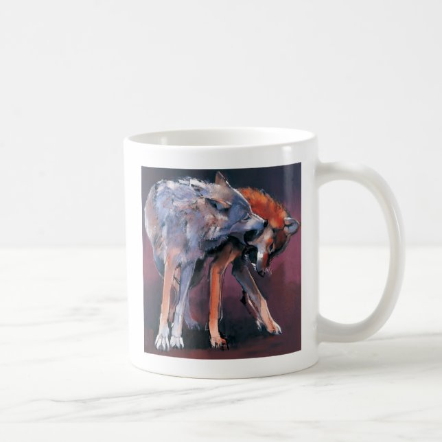 Zwei Wölfe 2001 Kaffeetasse (Rechts)