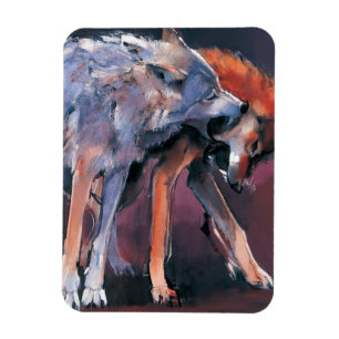 Zwei Wölfe 2001 Magnet