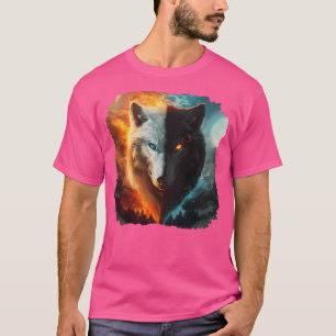 Zwei Wölfe eine sehen gut böse aktiv T-Shirt