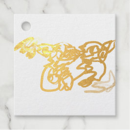 Zwei Wölfe Herbst Geschenkanhänger