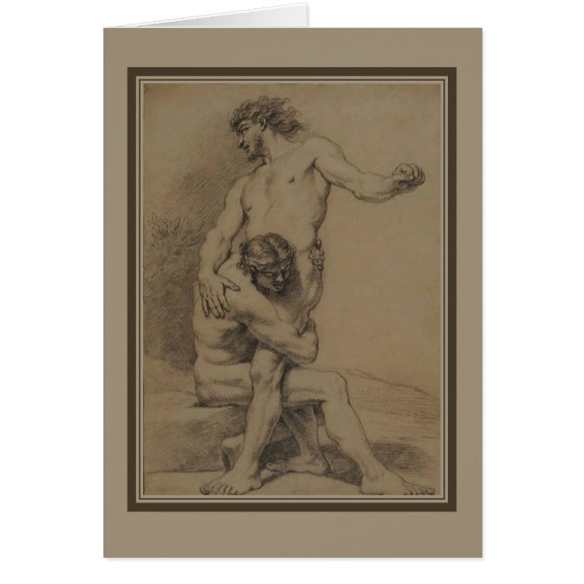 Zwei Wrestler auf der Platte Montagne (Vorne)