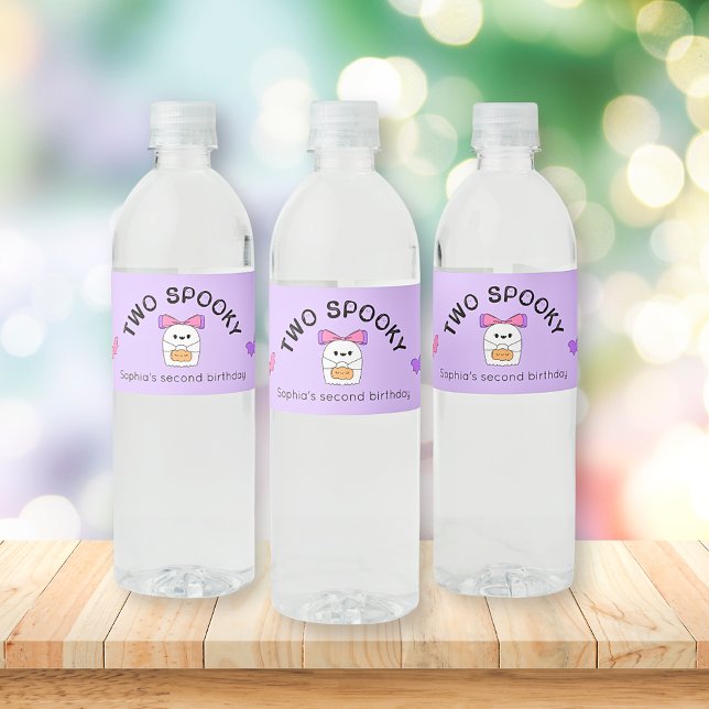 Zwei wunderschöne Halloween-Wasserflasche-Etikett (Von Creator hochgeladen)