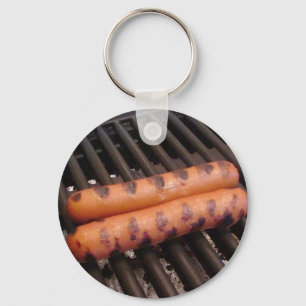 Zwei Würstchen-Grillen Schlüsselanhänger