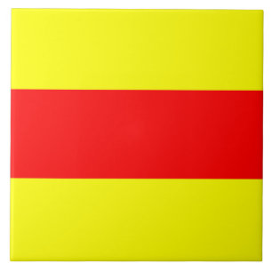 zwei Zeichen des maritimen Alphabets Fliese