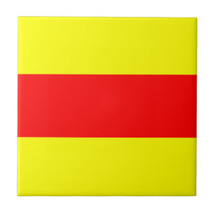 zwei Zeichen des maritimen Alphabets Fliese