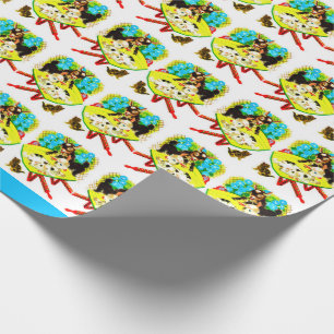 zwei Ziegen ein Kätzchen Geschenkpapier