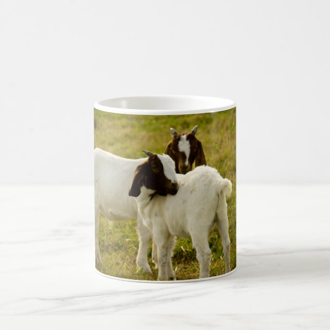 Zwei Ziegen Kaffeetasse (Mittel)