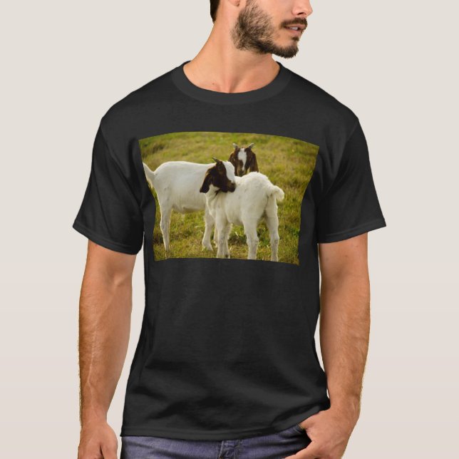 Zwei Ziegen T-Shirt (Vorderseite)