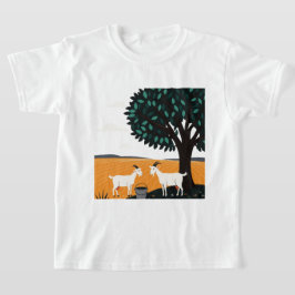 Zwei Ziegen unter einem Baum T-Shirt