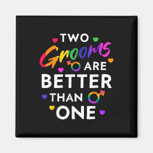 Zwei Zimmer sind besser als ein T-Shirt Gay Bachel Magnet
