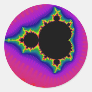 Zwei zu Power von vierzig Stickern Runder Aufkleber