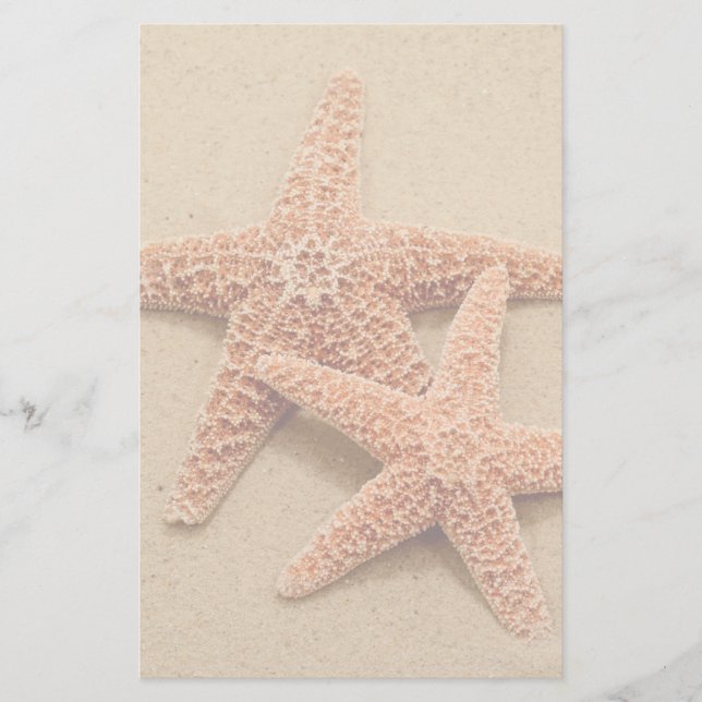 Zwei ZuckerStarfish Briefpapier (Vorderseite)