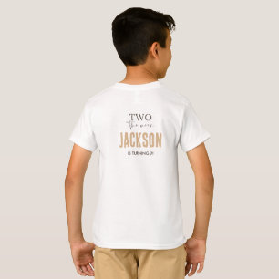 Zwei zum Mond   Moderne Raum 2. Geburtstagsdekorat T-Shirt