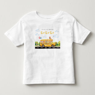 Zwei Zwei Zwei-Schulbusse zum T - Shirt