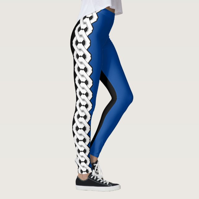 Zwei zweiteilige japanische Kettenmuster Leggings (Rechts)