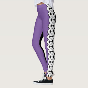 Zwei zweiteilige japanische Kettenmuster Leggings