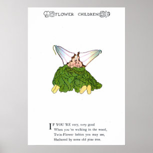Zweifache Blume Poster