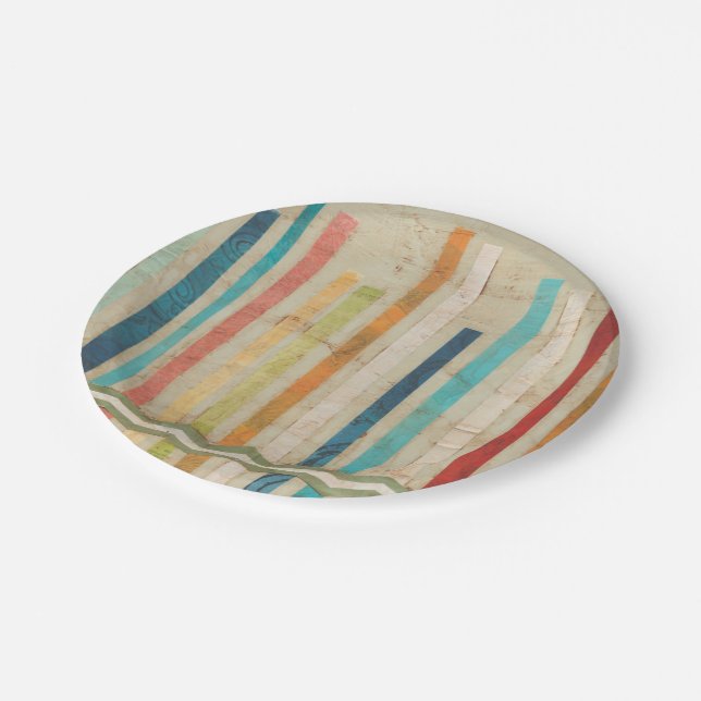 Zweifachzäune IV Pappteller (Schrägansicht)