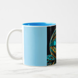Zweifarben-Tasse, 325 ml (Marmor-15) Zweifarbige Tasse