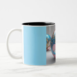 Zweifarben-Tasse, 325ml (Marmor-8) Zweifarbige Tasse