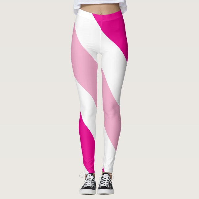 zweifarbig gestreift leggings (Vorderseite)