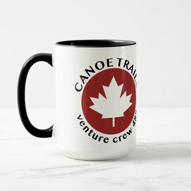 Zweifarbige Coffee-Tasse mit Ahornleaf-Logo Tasse (Links)
