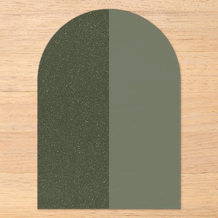 Zweifarbige Moosbogen-Acryleinladung – Individuali Acryleinladungen