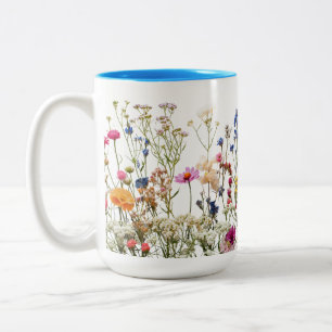 Zweifarbige Tasse 15 oz (blau)