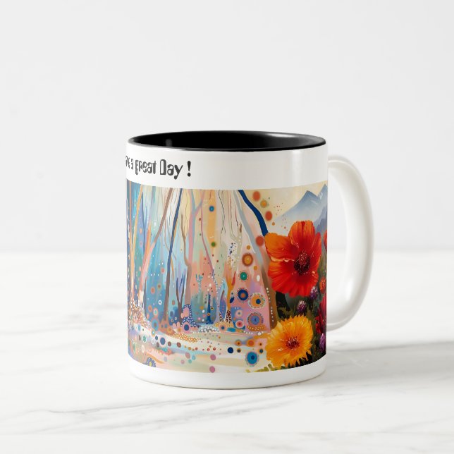 Zweifarbige Tasse, 325 ml Zweifarbige Tasse (VorderseiteRechts)