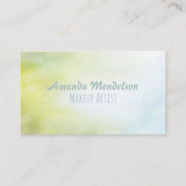 Zweifarbiges Aquarellsteigung bokeh Visitenkarte