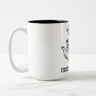 Zweifarbiges Dummer Panda Lustiger Kaffeebecher Zweifarbige Tasse