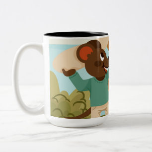 Zweifarbiges gemütliches Kaffee-Tasse Zweifarbige Tasse