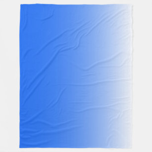 Zweifarbiges Gradient ombre elektrisch blau Fleecedecke